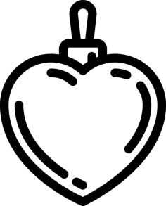 Heart Shaped Ball Svg Line Art, Free Vectors File